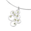 Karen Duncan Jewellery - Bubbles Large Peridot Pendant on Wire