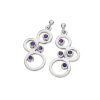 Karen Duncan Jewellery - Bubbles Amethyst Large Drop Earrings