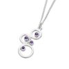 Karen Duncan Jewellery - Bubbles Small Amethyst Pendant on Chain