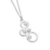 Karen Duncan Jewellery - Bubbles Small Cubic Zirconia Pendant on Chain