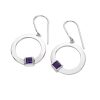 Karen Duncan Jewellery - Solar Amethyst Drop Earrings on Hook Wires