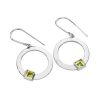 Karen Duncan Jewellery - Solar Peridot Drop Earrings on Hook Wires