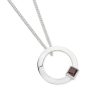 Karen Duncan Jewellery - Solar Small Garnet Pendant on Chain