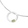 Karen Duncan Jewellery - Solar Small Peridot Pendant on Wire