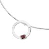Karen Duncan Jewellery - Solar Small Garnet Pendant on Wire