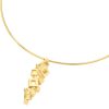Gold blocks necklace