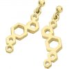 Karen Duncan Jewellery - Honeycomb Long Drop Earrings