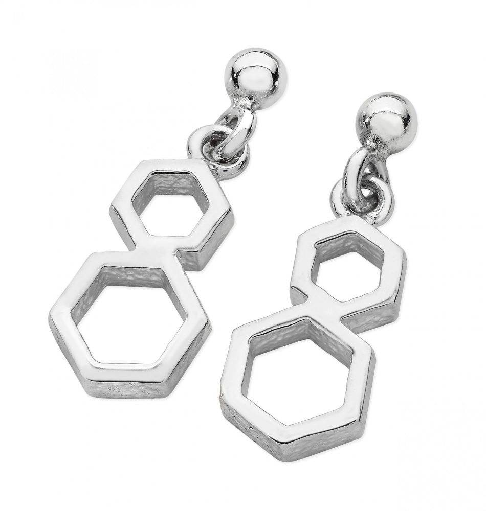 Karen Duncan Jewellery - Honeycomb Medium Drop Earrings